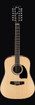 Ibanez PF1512NT PF Series Acoustic Guitar, Natural High Gloss