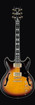 Ibanez JSM10VYS JSM Signature Series Hollow Body Electric Guitar, Vintage Yellow Sunburst