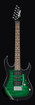 Ibanez GRX70QATEB RG Gio Series Electric Guitar, Transparent Emerald Burst