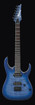 Ibanez RGA42FMBLF RGA Series Electric Guitar, Blue Lagoon Burst Flat