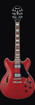 Ibanez AS73TCD AS Series Hollow Body Electric Guitar, Transparent Cherry Red