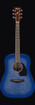 Ibanez PF18WDB PF Series Acoustic Guitar, Washed Denim Burst Open Pore