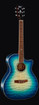 Cort GA-QF-CBB Grand Regal Series Acoustic Guitar, Coral Blue Burst