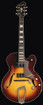 Hagstrom HJ800-VSB-U Jazz Electric Guitar, Vintage Sunburst