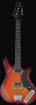 Hagstrom IMP-CSB-U Retroscape Impala Electric Guitar, Cherry Sunburst