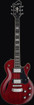 Hagstrom SWEF-WCT-U Swede F Electric Guitar, Wild Cherry Transparent