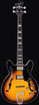 Hagstrom VIKB-L-TSB-U Viking Bass Left-Handed Electric Guitar, Tobacco Sunburst