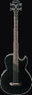 Washburn AB10B-U Acoustic Bass Guitar, Black