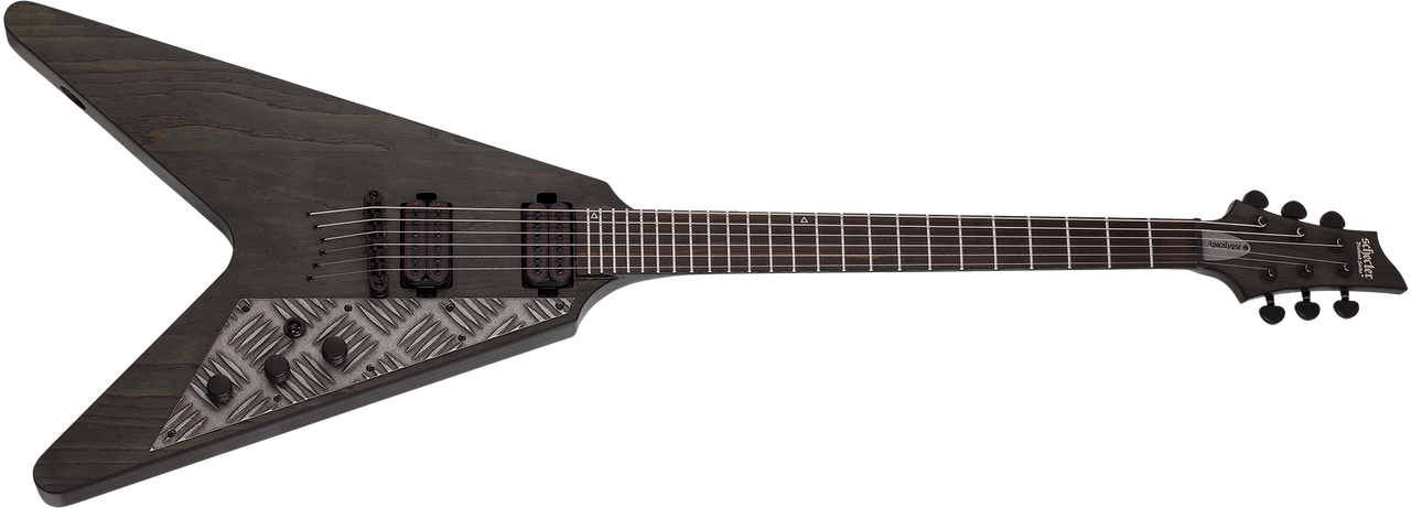 Schecter 1298 V-1 Apocalypse Guitar, Rusty Grey
