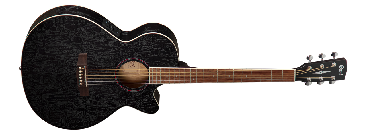 Cort SFX-AB-OPBK SFX Series Acoustic Guitar, Open Pore Black