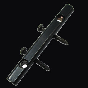 Floyd Rose Original Black String Retainer with Screws - FRSRBP