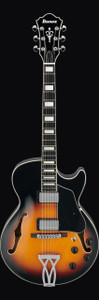Ibanez AG75BS AG Series Hollow Body Electric Guitar, Brown Sunburst