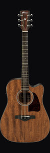 Ibanez AW54CEOPN Artwood Series Acoustic Guitar, Open Pore Natural