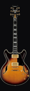 Ibanez JSM100VT JSM Signature Series Hollow Body Electric Guitar, Vintage Sunburst