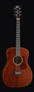 Cort L450-C-NS Luce Series Acoustic Guitar, Natural Satin