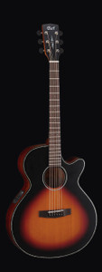 Cort SFX-E-3TSS SFX Series Acoustic Guitar, 3 Tone Satin Sunburst