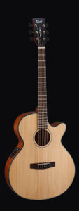 Cort SFX-E-NS SFX Series Acoustic Guitar, Natural Satin