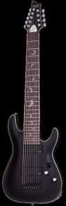 Schecter 1193 Damien Platinum-9 Guitar, Satin Black