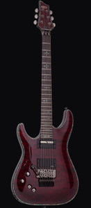 Schecter 1828 Hellraiser C-1 FR S LH Guitar, Black Cherry