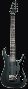 Schecter 1813 Hellraiser C-7 FR Guitar, Gloss Black