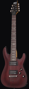 Schecter 2068 Omen-7 Guitar, Walnut Satin