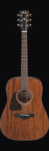 Ibanez AW54LOPN Artwood Series Acoustic Guitar, Open Pore Natural