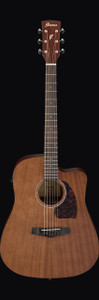Ibanez PF12MHCEOPN PF Series Acoustic Guitar, Open Pore Natural