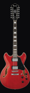 Ibanez AS7312TCD AS Series Hollow Body Electric Guitar, Transparent Cherry Red