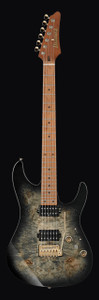 Ibanez AZ242PBGCKB AZ Premium Series Electric Guitar, Charcoal Black Burst