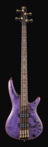 Ibanez SR2400APL SR Premium Series Electric Bass Guitar, Amethyst Purple Low Gloss