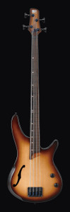 Ibanez SRH500FNNF SR Workshop Series Electric Bass Guitar, Natural Browned Burst Flat