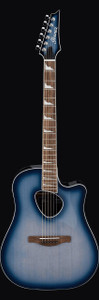 Ibanez ALT30IBB Altstar Series Acoustic Guitar, Indigo Blue Burst High Gloss