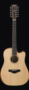 Ibanez AW152CEOPN Artwood Series Acoustic Guitar, Open Pore Natural