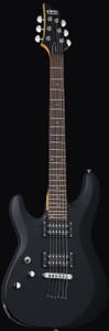 Schecter 433 C-6 Deluxe LH Guitar, Satin Black