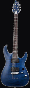 Schecter 779 C-1 Platinum Guitar, Satin Transparent Midnight Blue