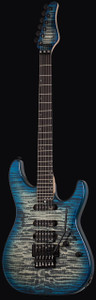 Schecter 1277 Sun Valley Super Shredder III Guitar, Sky Burst