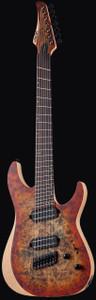 Schecter 1511 Reaper-7 Multiscale Guitar, Satin Inferno Burst