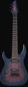 Schecter 305 Keith Merrow KM-7 MK-III Artist LH Guitar, Blue Crimson
