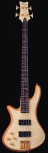 Schecter 2532 Stiletto Custom-4 LH Guitar, Natural Satin