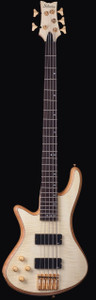 Schecter 2542 Stiletto Custom-5 LH Guitar, Natural Satin