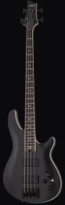 Schecter 1392 SLS Evil Twin-4 Guitar, Satin Black