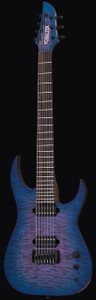 Schecter 7073 Keith Merrow KM-7 MK-III Pro USA Signature Guitar, Blue Crimson Pearl