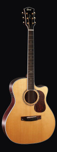 Cort GOLD-A8-NAT Gold Series Acoustic Guitar, Natural Glossy