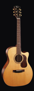 Cort GOLD-A6-NAT Gold Series Acoustic Guitar, Natural Glossy