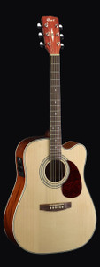 Cort MR500E-OP MR Series Acoustic Guitar, Natural Gloss Top