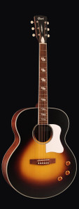 Cort CJ-RETRO-VSM CJ Series Acoustic Guitar, Vintage Sunburst Matt