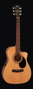 Cort AF515-CE-OP Standard Series Acoustic Guitar, Open Pore