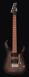 Cort X100-OPBB X Series Electric Guitar, Open Pore Black Burst