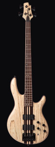 Cort A4-ULTRA-ASH Artisan Series Electric Bass Guitar, Etched Natural Black
