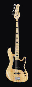 Cort GB54-JJ-NAT GB Series Electric Bass Guitar, Natural Glossy